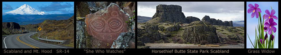 Horsethief Butte State Park and The Dalles, OR.