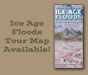 Wenatchee area Ice Age Floods tour map.