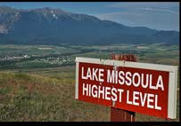 Lake Missoula highest level National Bison Range St. Ignatious