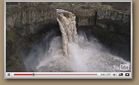 Link to Ice Age Floods feature video of Palouse Falls high volume flow.