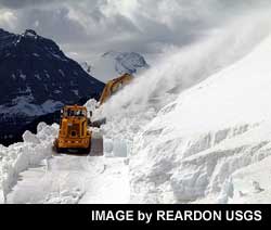 Clearing snow from Going-to-the-Sun Road