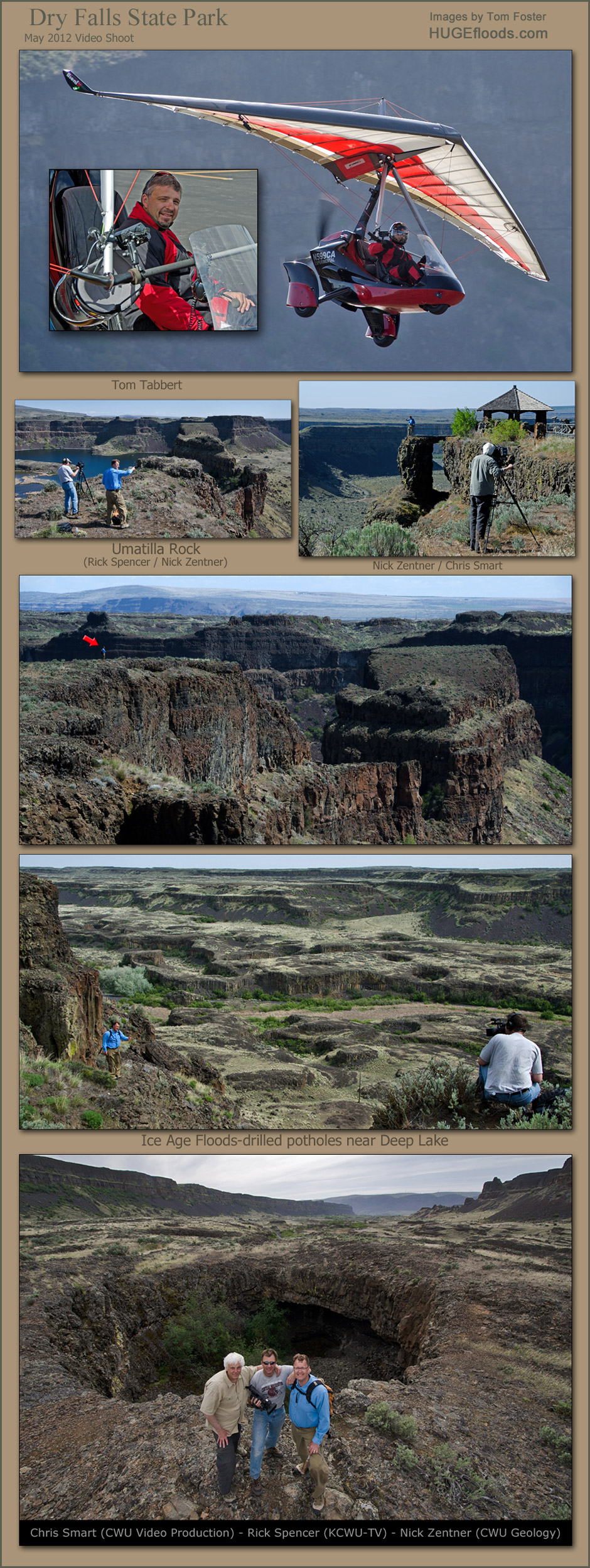 Columbia River Basalt in Drumheller Channels, shaped by the Ice Age Floods.