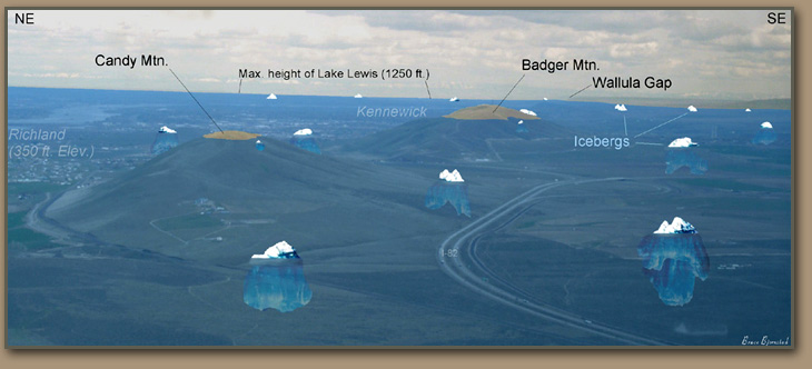 Lake Lewis Isles - Lake Missoula Ice Age Floods.